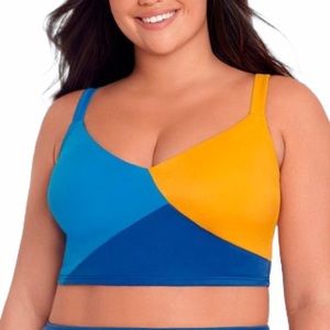 Colorblock Bikini Top